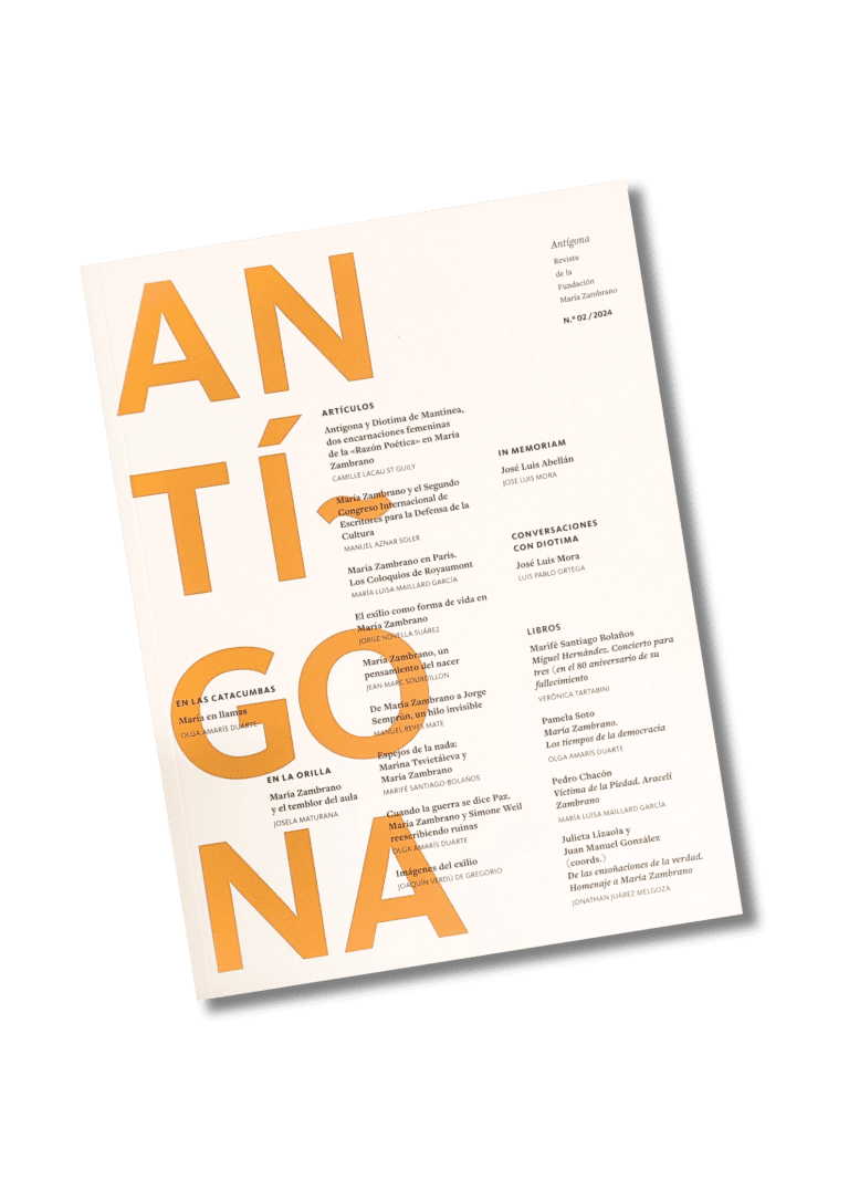 Revista antígona, la revista de la Fundación María Zambrano